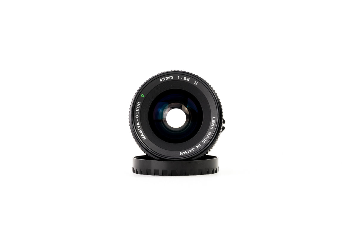 1円〜 Mamiya マミヤ SEKOR C 45mm F2.8 中判レンズ ケース付 動作