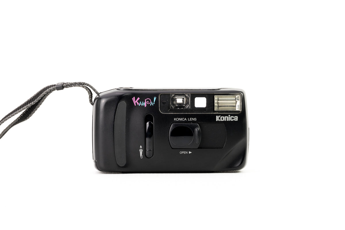 Konica コンパクトフィルムカメラ KANPAI! ブラック Konica Kanpa - Kanpa! – BuyMoreFilm
