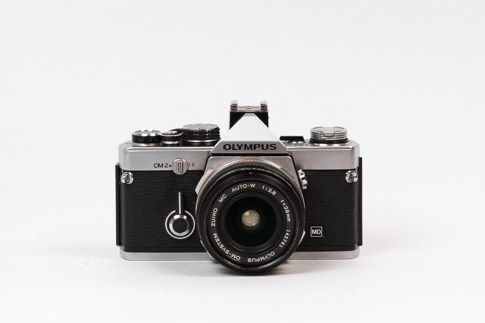 28mm Olympus Zuiko - Camera Lens OM2n f2.8 Film OM-2n with f⁄2.8