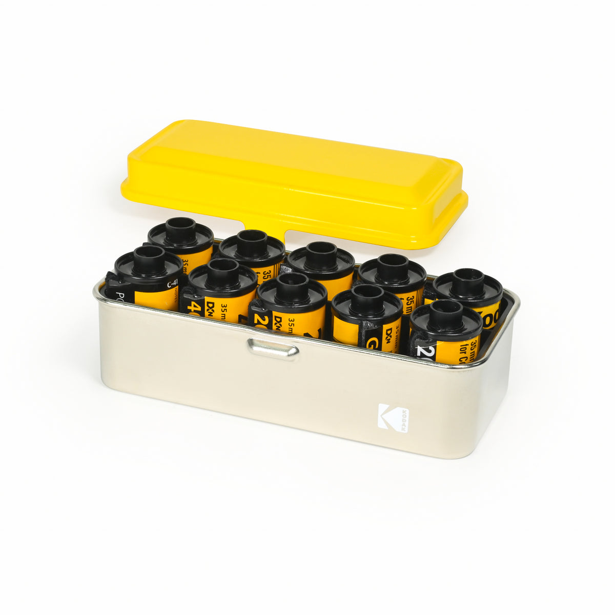 Kodak Film Case - Yellow and Silver - 120/35 – BuyMoreFilm