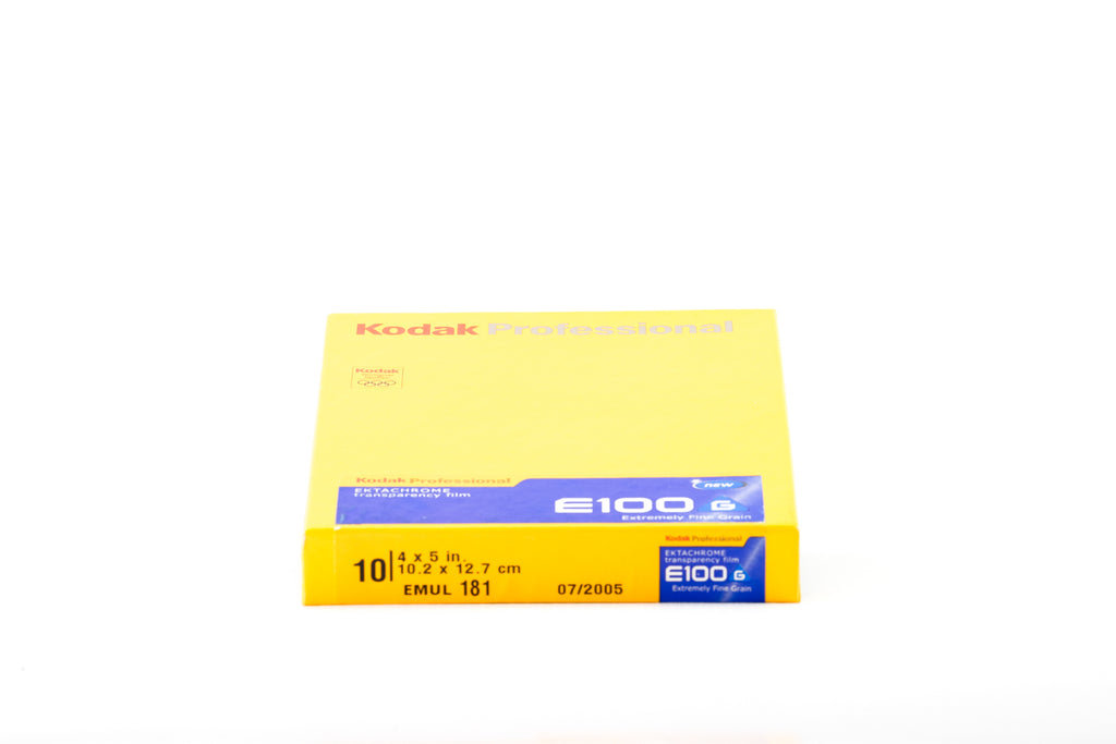 Kodak E100 4x5 Transparency Film Boxes Kodak E100G 4x5 10 Sheets
