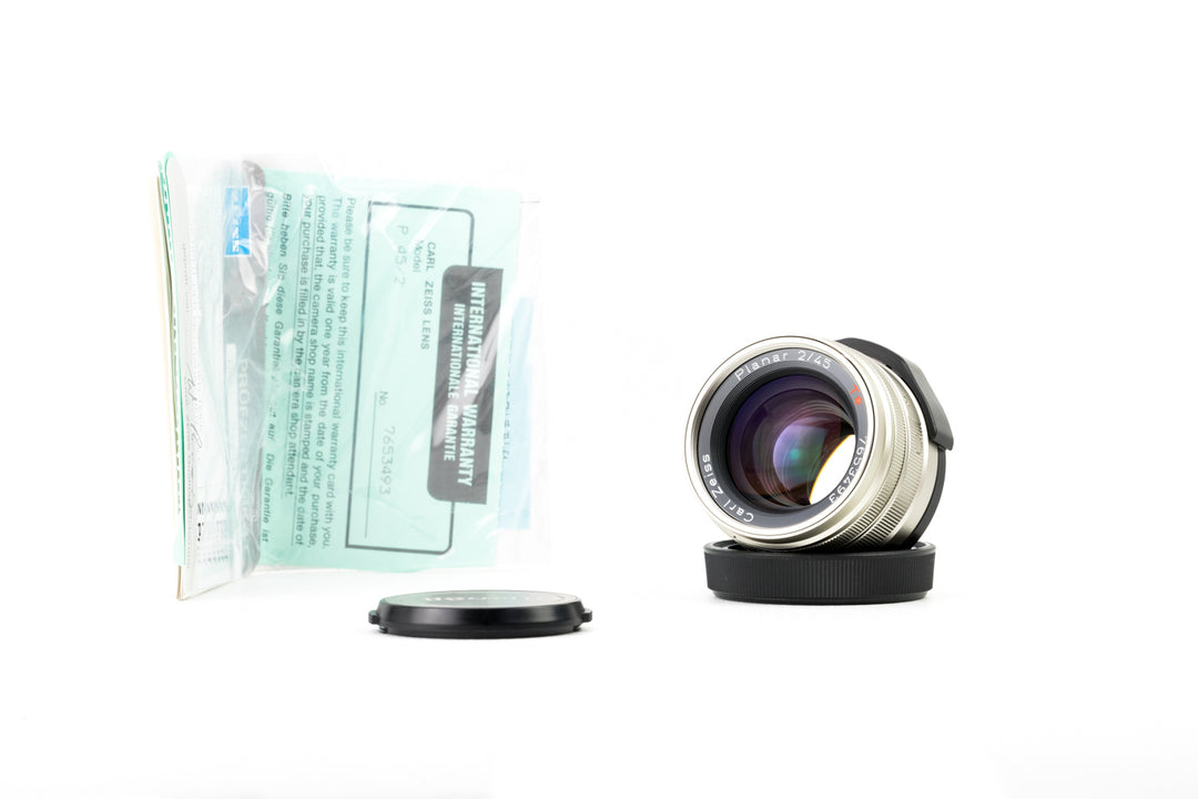Contax G Zeiss 45mm f/2 Planar - For G1 and G2 - Boxed