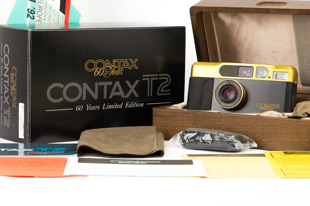 Contax T2 Gold - 60 Year Anniversary - Unused in Box – BuyMoreFilm