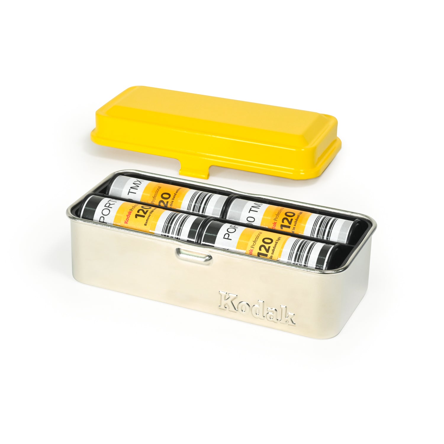 Kodak Film Case - Yellow and Silver - 120/35 – BuyMoreFilm