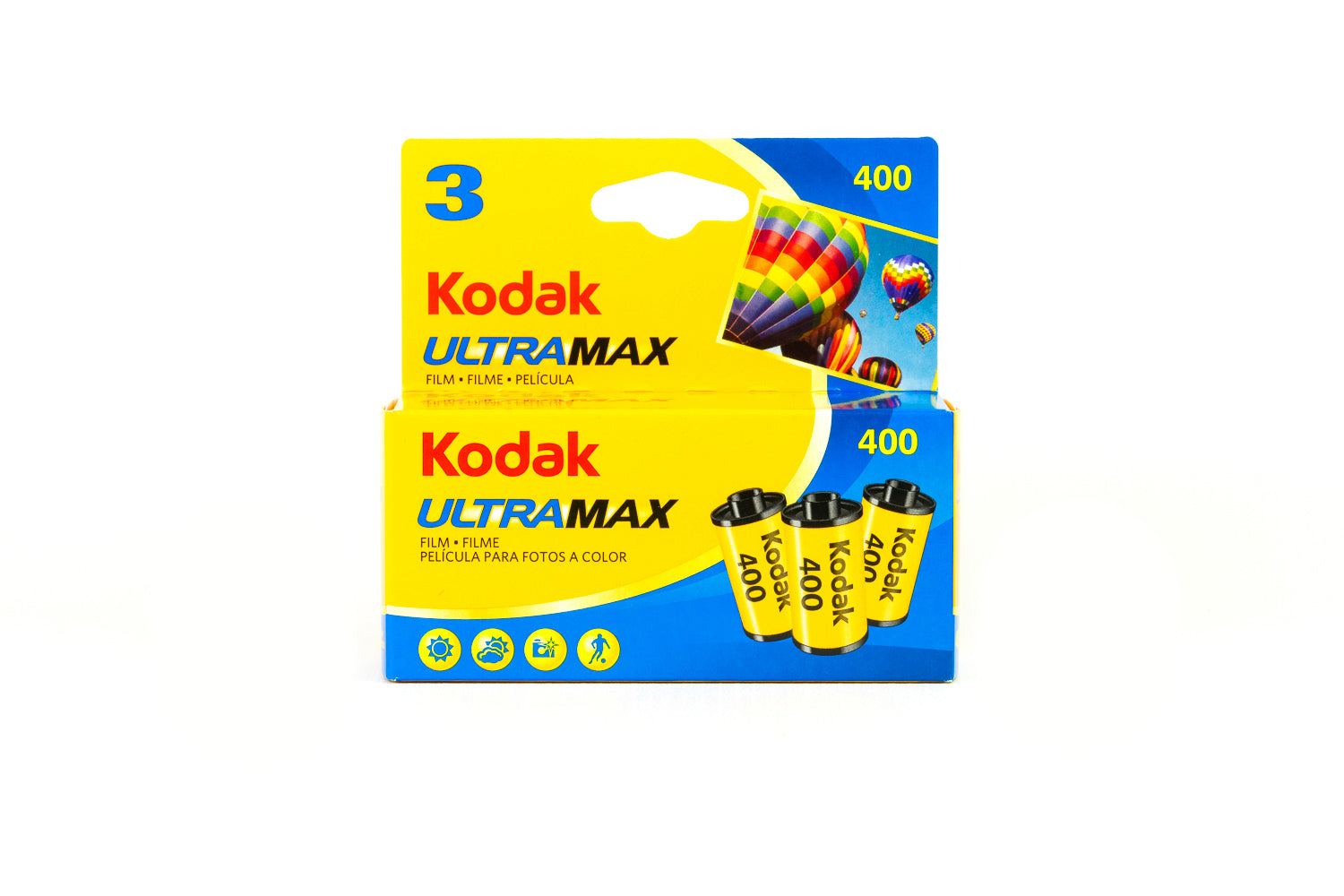 Kodak UltraMax 400 Color Negative Film (35mm Roll Film, 36 Exposures,  3-Pack)